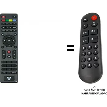 Opticum C200, LION DVB-C HD náhradní dálkový ovladač pro seniory