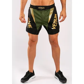 MMA MMA šortky Venum X ONE FC - Khaki/Gold Velikost: XL