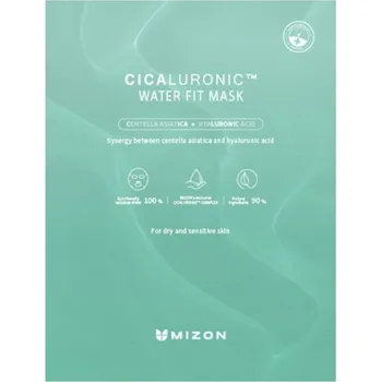 Pleťová maska MIZON - CICALURONIC WATER FIT MASK - Zklidňující veganská maska na suchou a citlivou pleť 24 g