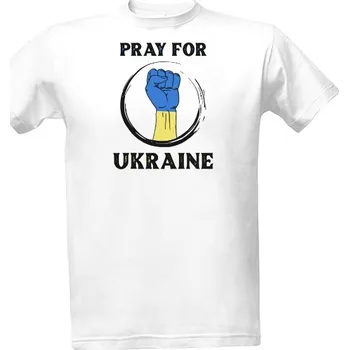 Tričko s potiskem Pray for Ukraine triko pánské