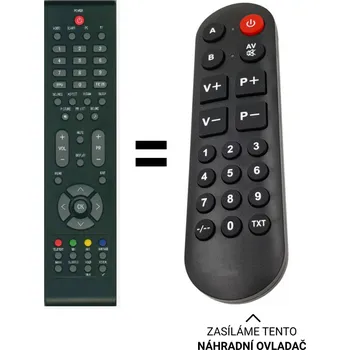 Dálkový ovladač Haier LT22M1CW náhradní dálkový ovladač pro seniory.