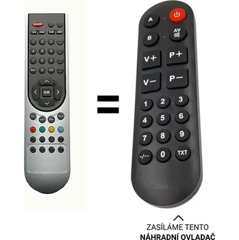 Dálkový ovladač GRUNDIG RC22 náhradní dálkový ovladač pro seniory