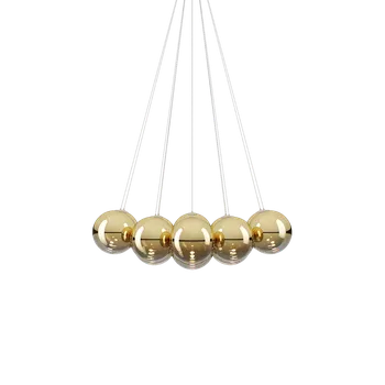 Lodes Random Cloud 14 ø28, závěsné svítidlo LED 14 x 5W 3000K, bronzové sklo, rozměr 125x112cm