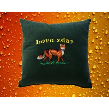Dekorativní polštářek Polštářek pro myslivce LIŠKA č. 42