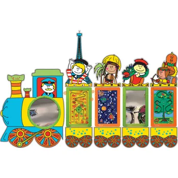 Vláček a vláčkodráha Vláček Express s 5 nástěnnými hrami