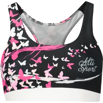 Podprsenka Dámská sportovní podprsenka premium ALTISPORT VOJ/ALW022POD01 ČERNORŮŽOVÁ XL