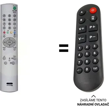 Sony RM-EA005, RMEA005 náhradní dálkový ovladač pro seniory KLV-S40A10E