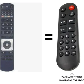 Dálkový ovladač Finlux RC-5110 55FLSR990LU 46FLSYR905LU náhradní dálkový ovladač pro seniory.