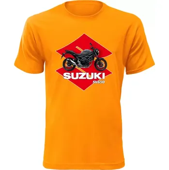 Pánské tričko Suzuki SV650 oranžové