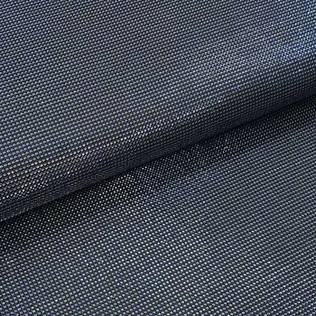 Úplet POP STAR černý, stříbrno-modrý lurex, š.145