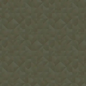 Tapeta Zambaiti Parati Luxusní zelená geometrická vliesová tapeta na zeď, Z54535, Fuksas, Zambaiti Parati, velikost 10,05 x 0,7 m