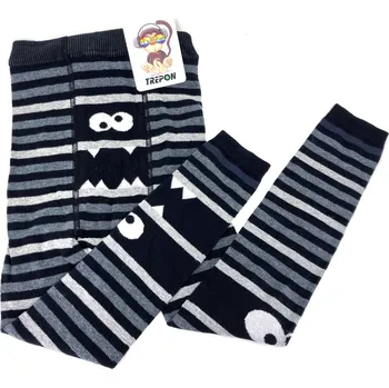 Dětské bavlněné legíny TREPON STRAŠÍK Černé 92-98