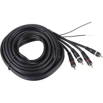 Audio kabel Kabel RCA 2x - RCA 2x + žíla, 5m (remote)
