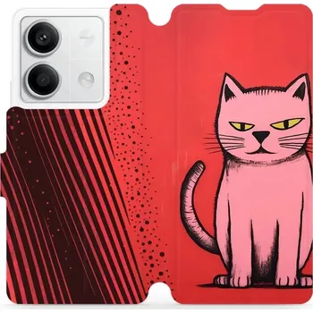 Pouzdro na mobilní telefon Flipové pouzdro Mobiwear - Xiaomi Redmi Note 13 5G - VP54S Kocourek (Knížkové flip pouzdro, obal, kryt na mobil Xiaomi Redmi Note 13 5G - VP54S Kocourek, materiál Umělá kůže + TPU - ochrana 360°, stojánek, silikonová vanička, magnetické zavírání)