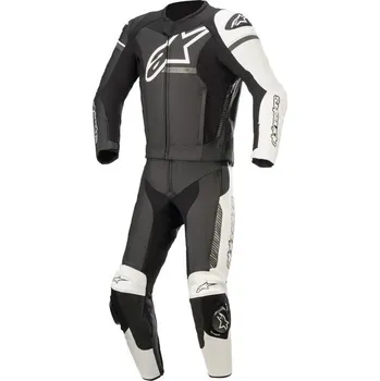 Moto kombinéza dvoudílná kombinéza GP FORCE PHANTOM 2022, TECH-AIR 5 kompatibilní, ALPINESTARS (černá/bílá/šedá) - 50