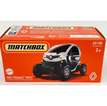 auto na autodráhu Matchbox 2022 Renault Twizy bílý Box