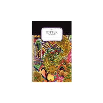 Fresh LLC Zápisníček A6 linky 80 listů Antistresový černý ornamenty