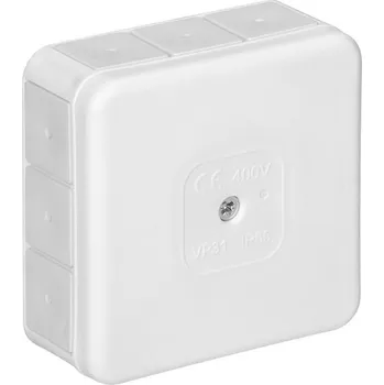 Elektroinstalační krabice Rozvodná krabice PRO 12P 85x85x37mm bílá IP55