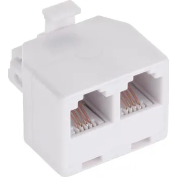 Elektrická zásuvka Telefonní redukce 6P4C zástrčka - 2 x 6P4C zásuvka