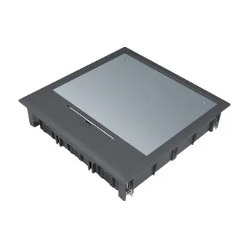 Elektroinstalační krabice TEHALIT Víko VQ12059005 podlahové krabice Q12, černá VQ12059005