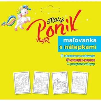 Maľovanka s nálepkami Malý poník