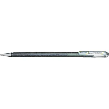 Gelové pero Pentel Hybrid Dual Metallic K110 stříbrná