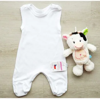 Dupačky AMÁLKA Bavlněné dupačky, bílé Velikost: 62