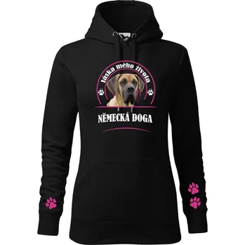 Dámská mikina STRIKER Dámská mikina Německá doga Barva: Černá, Velikost: S