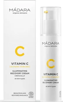Pleťový krém Mádara Organic Skincare Vitamin C Illuminating Recovery Cream rozjasňující hydratační pleťový krém 50 ml