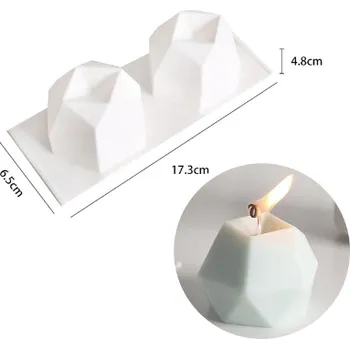 Výroba svíčky Forma silikonová tvar 3D jablka 2 formy