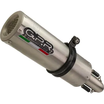 Výfuk pro motocykl Slip-on exhaust GPR M3 E4.KT.81.M3.INOX Brushed Stainless steel including removable db killer and link pipe