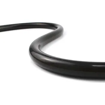 LED páska Ledshopik LED neon černý - R25B | 10W | 24V | IP65 | výroba na míru | - DENNÍ BÍLÁ - 3500K