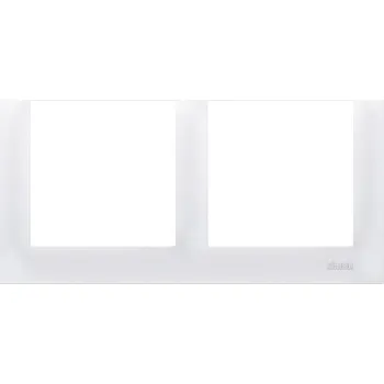 vypínač Rámeček dvojnásobný pro sádrokartonové krabičky Simon 54 premium bílý