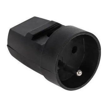 Elektrická zásuvka Síťová zásuvka 230V na kabel černá