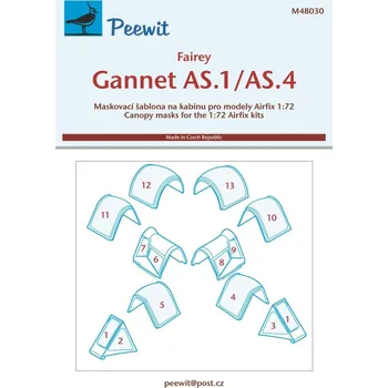 Plastikový model 1/48 Canopy mask Fairey Gannet AS.1/AS.4 (AIRFIX)