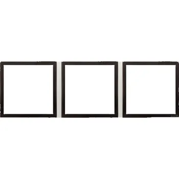 vypínač Rámeček trojnásobný skleněný Simon 54 nature Bouřkový mrak