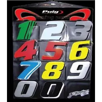 Samolepka PUIG NUMBER 8 4261B bílá 115mm (5 units)