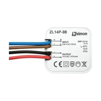 Napájecí zdroj pro osvětlení Zdroj pro LED do instalační krabice14V, DC, 15W