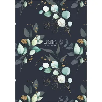 Zápisník Schoolboy Zápisník WONDERS, A4, linky, pružná obálka černý