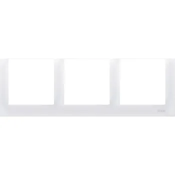vypínač Rámeček trojnásobný pro sádrokartonové krabičky Simon 54 premium bílý