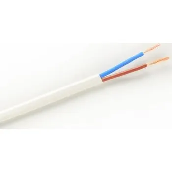 elektrický kabel Kabel elektrický H03VVH2-F 2x0,5 300/300V bílý-100m (ovální)