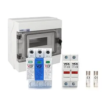 Rozvaděč VCX SET - Rozvaděč PROFI DC 1000V pro 1 string T1T2 (B+C) 12.5 kA pro fotovoltaiku