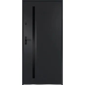 Vchodové dveře Kovové vchodové dveře S68 Arteo 90P antracit otevírání dovnitř