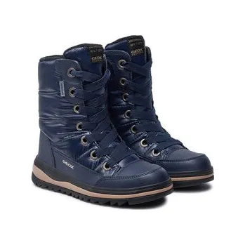 Dámské kozačky Kozačky Geox J Adelhide Girl B Ab J16EWA 0LVBC C4002 S Tmavomodrá 38