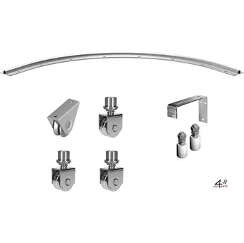 příslušenství k bráně Sestava kování pro výrobu posuvné rohové brány vč. vedení - KBR