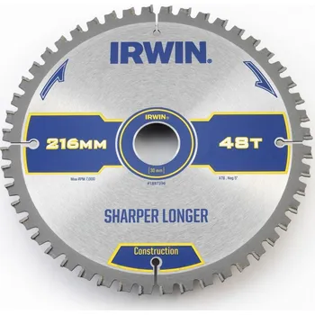 Pilový kotouč Kotouč pilový 216x30x48z Construction IRWIN