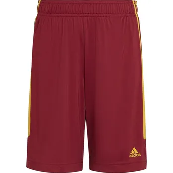 Chlapecké kraťasy dětské šortky ADIDAS - BURGUNDY/GOLD - 158 13 let (Adidas Sereno Training Shorts Juniors)