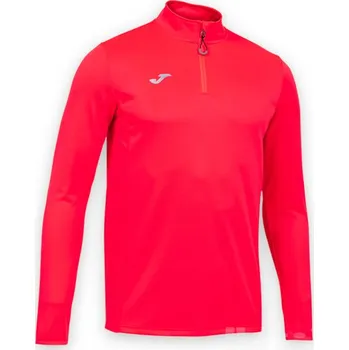 Pánská mikina Mikina JOMA COMBI RUNNING, barva zářivě tmavá oranžová, velikost 4XS