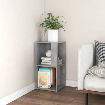 Šatní skříň ZBXL Rohová skříňka betonově šedá 33 x 33 x 67 cm kompozitní dřevo