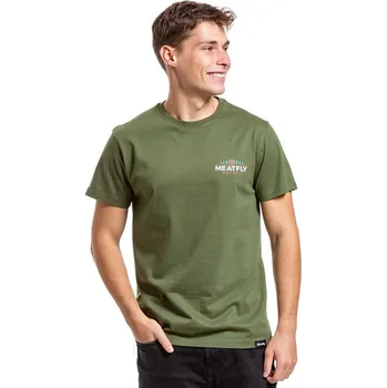 Pánské tričko tričko Meatfly Lampy - Olive S